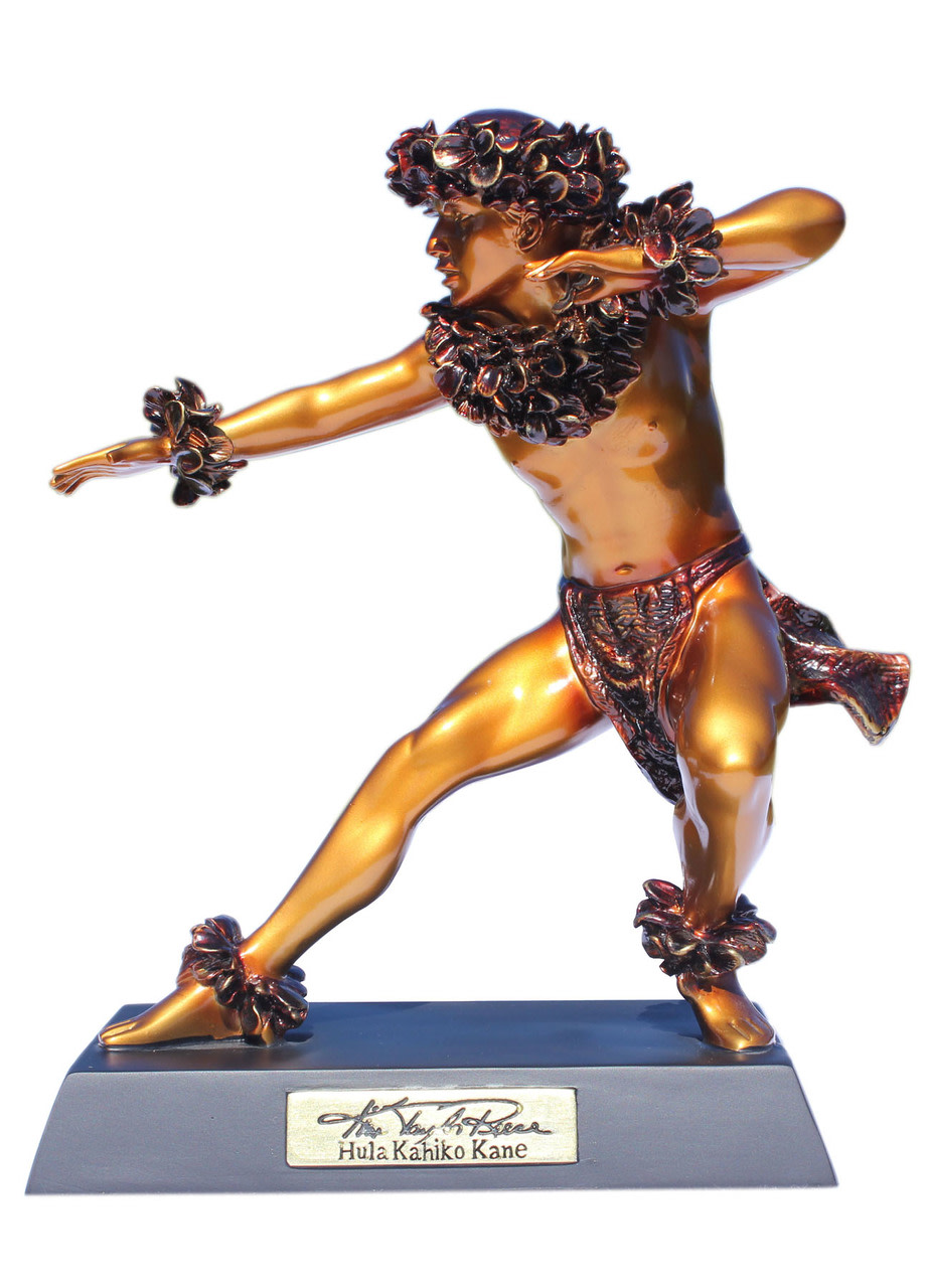 Kane Kahiko Hawaiian Hula Dancer - Kim Taylor Reece Statue | #ktr696933125059 Kane Kahiko Hawaiian Hula Dancer - Kim Taylor Reece Statue | #ktr696933125059